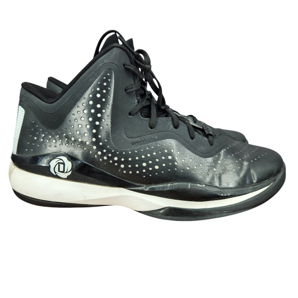Adidas D Rose 773 III Basketball Shoesβ Mens 13 Black White Sneakers C75721